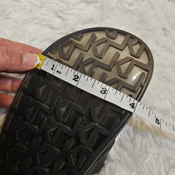 Karl Lagerfeld Paris Black Pearl Embellished Slides‎ Sandals Womens - Picture 9 of 10